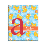 Rubber Duckies & Flowers Wood Print - 20x24 (Personalized)