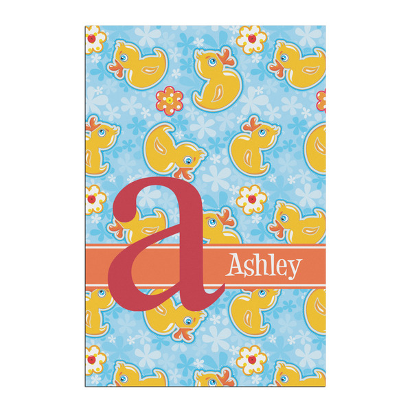 Custom Rubber Duckies & Flowers Posters - Matte - 20x30 (Personalized)