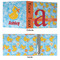 Rubber Duckies & Flowers 3 Ring Binders - Full Wrap - 3" - APPROVAL