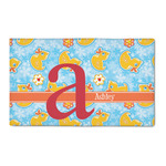 Rubber Duckies & Flowers 3' x 5' Indoor Area Rug (Personalized)