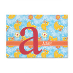 Rubber Duckies & Flowers 4' x 6' Indoor Area Rug (Personalized)