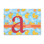 Rubber Duckies & Flowers 4' x 6' Patio Rug (Personalized)