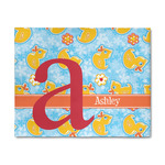 Rubber Duckies & Flowers 8' x 10' Indoor Area Rug (Personalized)