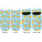 Rubber Duckies & Flowers Adult Ankle Socks - Double Pair - Front and Back - Apvl