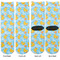 Rubber Duckies & Flowers Adult Crew Socks - Double Pair - Front and Back - Apvl