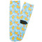 Rubber Duckies & Flowers Adult Crew Socks - Single Pair - Front and Back