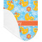 Rubber Duckies & Flowers Baby Bib - AFT detail