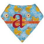 Rubber Duckies & Flowers Bandana Bib (Personalized)