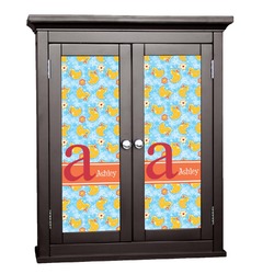Rubber Duckies & Flowers Cabinet Decal - Large (Personalized)