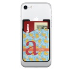 Rubber Duckies & Flowers 2-in-1 Cell Phone Credit Card Holder & Screen Cleaner (Personalized)