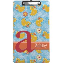 Rubber Duckies & Flowers Clipboard (Legal Size) (Personalized)