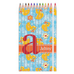 Rubber Duckies & Flowers Colored Pencils (Personalized)