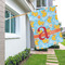 Rubber Duckies & Flowers House Flags - Single Sided - LIFESTYLE