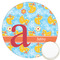 Rubber Duckies & Flowers Icing Circle - Large - Front