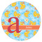 Rubber Duckies & Flowers Icing Circle - Large - Single