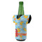 Rubber Duckies & Flowers Jersey Bottle Cooler - ANGLE (on bottle)