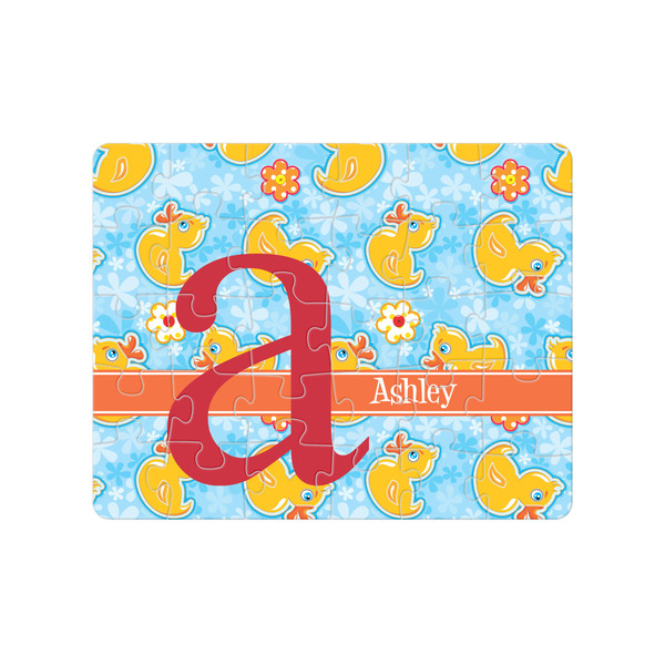 Custom Rubber Duckies & Flowers 30 pc Jigsaw Puzzle (Personalized)