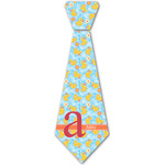Rubber Duckies & Flowers Iron On Tie - 4 Sizes w/ Name and Initial