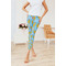 Rubber Duckies & Flowers Ladies Leggings - LIFESTYLE 2