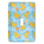 Rubber Duckies & Flowers Light Switch Cover (Single Toggle)