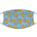 Rubber Duckies & Flowers Cloth Face Mask (T-Shirt Fabric)