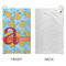 Rubber Duckies & Flowers Microfiber Golf Towels - Small - APPROVAL