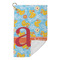 Rubber Duckies & Flowers Microfiber Golf Towels Small - FRONT FOLDED