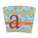 Rubber Duckies & Flowers Party Cup Sleeve - without bottom (Personalized)