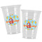 Rubber Duckies & Flowers Party Cups - 16oz - Alt View