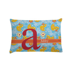 Rubber Duckies & Flowers Pillow Case - Standard (Personalized)