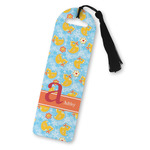 Rubber Duckies & Flowers Plastic Bookmark (Personalized)