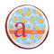 Rubber Duckies & Flowers Printed Icing Circle - Medium - On Cookie