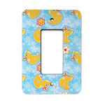 Rubber Duckies & Flowers Rocker Style Light Switch Cover - Single Switch