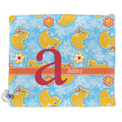 Rubber Duckies & Flowers Security Blanket (Personalized)