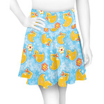 Rubber Duckies & Flowers Skater Skirt - Large