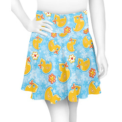 Rubber Duckies & Flowers Skater Skirt - Large