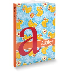 Rubber Duckies & Flowers Softbound Notebook - 5.75" x 8" (Personalized)