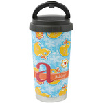 Rubber Duckies & Flowers Stainless Steel Coffee Tumbler (Personalized)