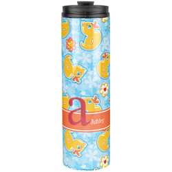 Rubber Duckies & Flowers Stainless Steel Skinny Tumbler - 20 oz (Personalized)