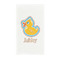 Rubber Duckies & Flowers Guest Paper Towels - Full Color - Standard (Personalized)