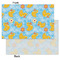 Rubber Duckies & Flowers Tissue Paper - Lightweight - Small - Front & Back