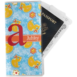 Rubber Duckies & Flowers Travel Document Holder