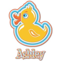 Rubber Duckies & Flowers Graphic Decal - Medium (Personalized)