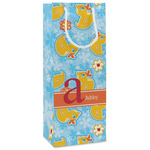 Rubber Duckies & Flowers Wine Gift Bags - Matte (Personalized)