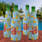 Rubber Duckies & Flowers Zipper Bottle Cooler - Set of 4 - LIFESTYLE