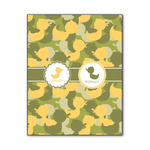 Rubber Duckie Camo Wood Print - 11x14 (Personalized)