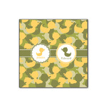 Rubber Duckie Camo Wood Print - 12x12 (Personalized)