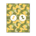 Rubber Duckie Camo Wood Print - 16x20 (Personalized)