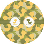 Rubber Duckie Camo Multipurpose Round Labels - 2" (Personalized)