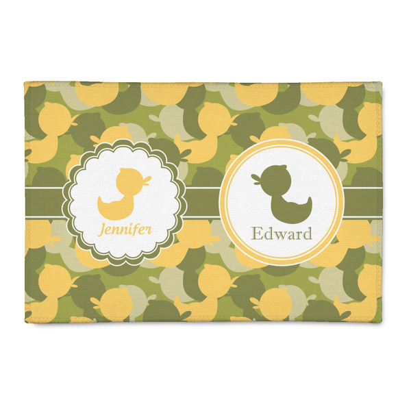 Custom Rubber Duckie Camo 2' x 3' Indoor Area Rug (Personalized)